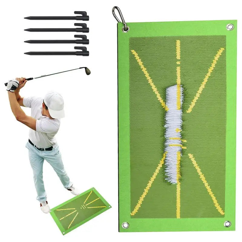 "Pro Swing Detection Golf Training Pad - Improve Your Swing Path and Accuracy!"