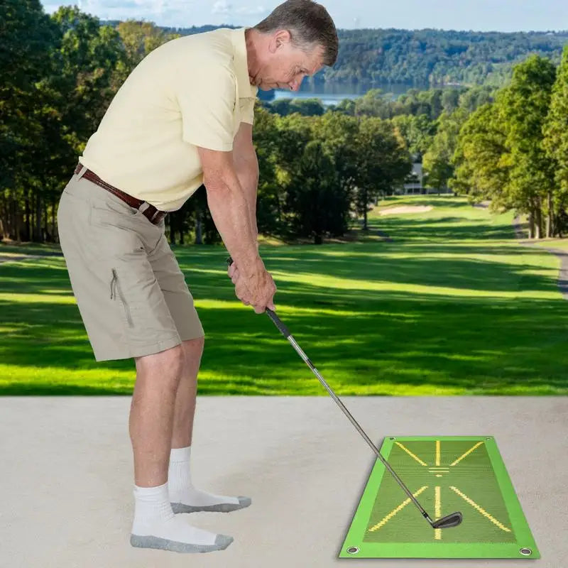 "Pro Swing Detection Golf Training Pad - Improve Your Swing Path and Accuracy!"