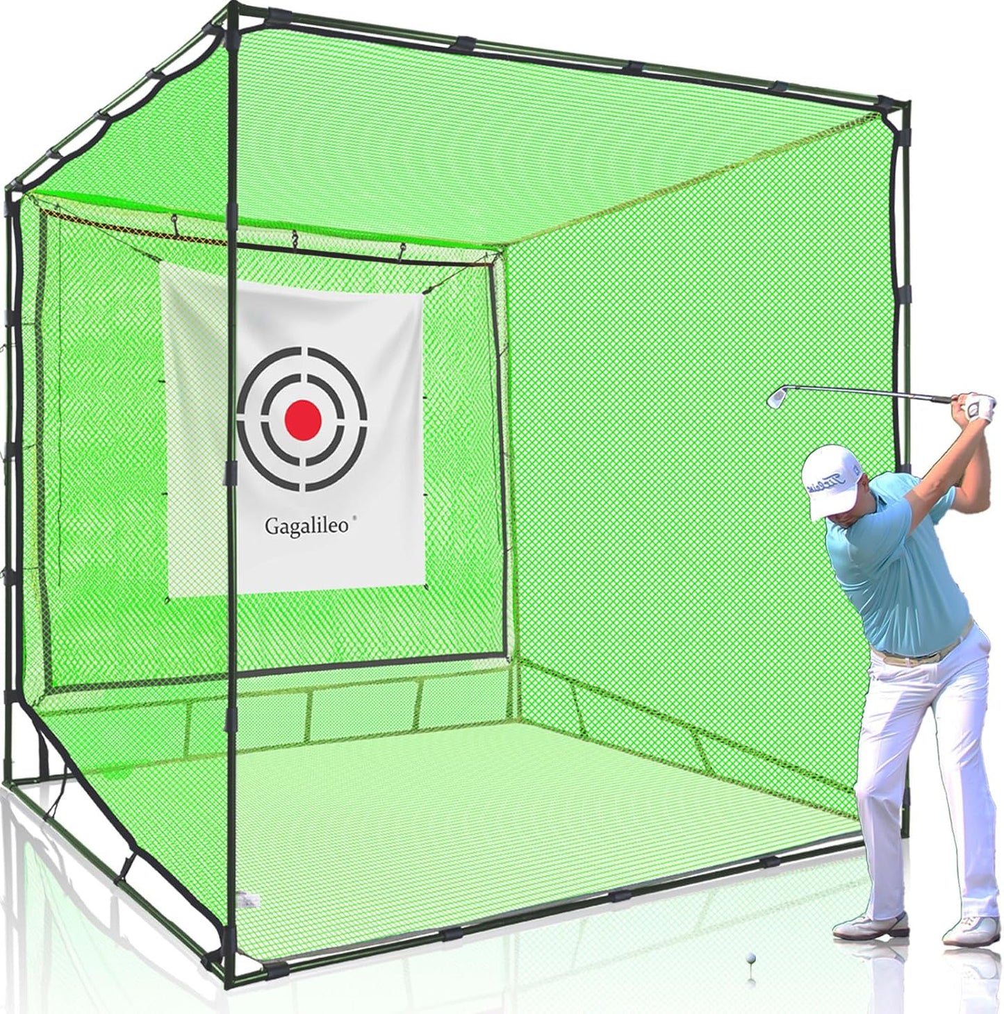 Professional Golf Practice Hitting Net for Backyard and Indoor Use with Heavy Duty Design and Portable Frame