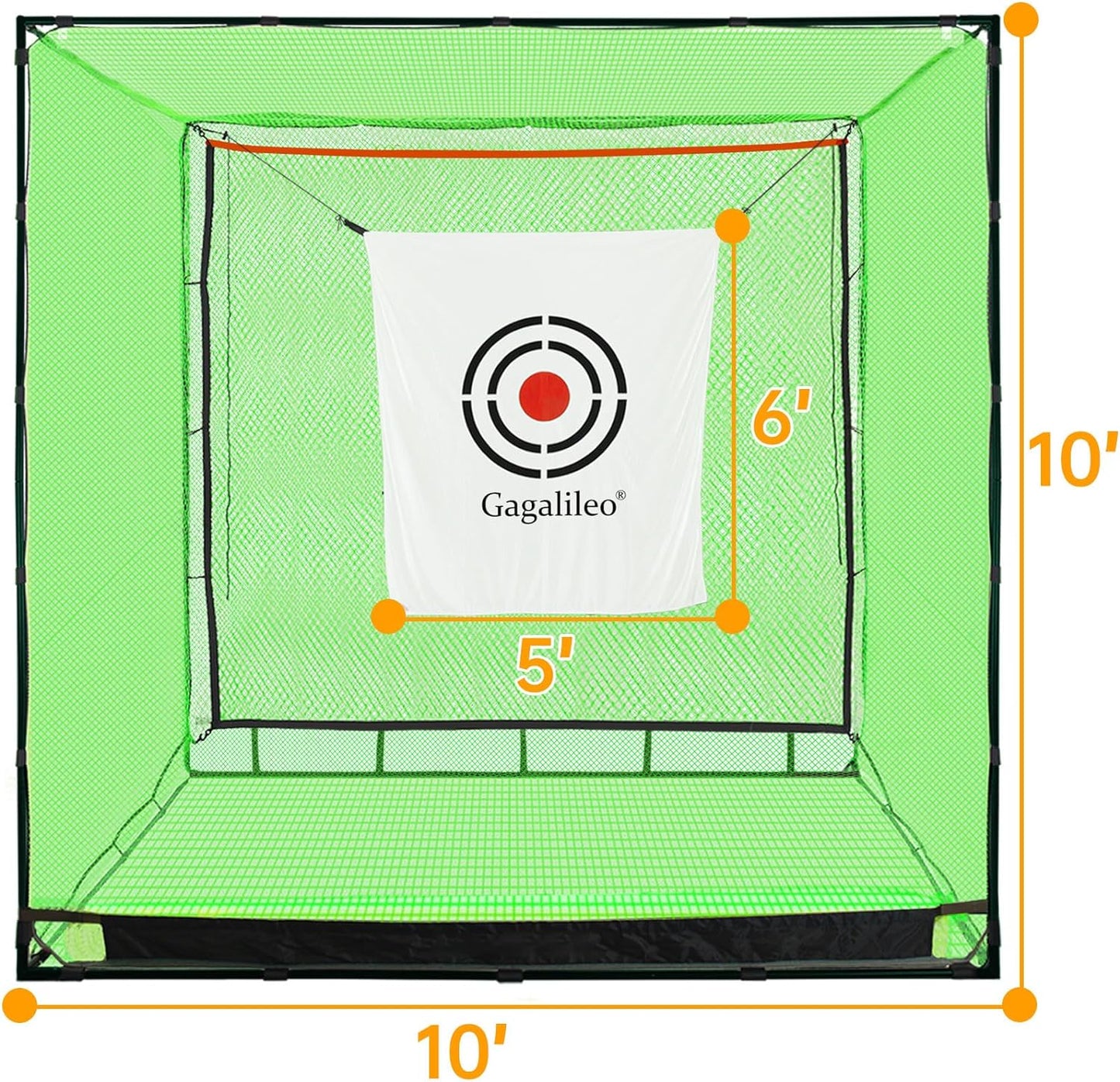 Professional Golf Practice Hitting Net for Backyard and Indoor Use with Heavy Duty Design and Portable Frame