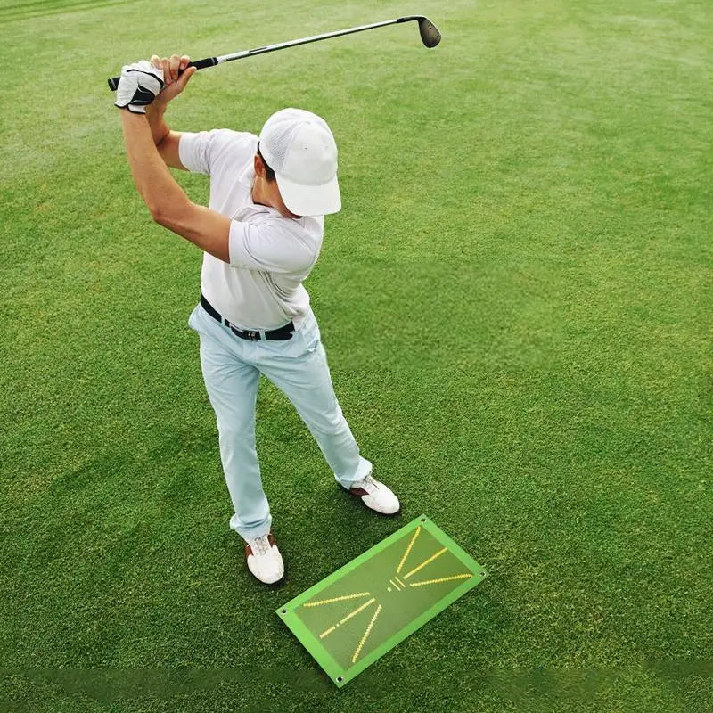 "Pro Swing Detection Golf Training Pad - Improve Your Swing Path and Accuracy!"